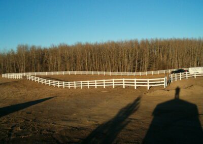Fence supplier helping homeowners in Calgary choose durable vinyl fences.